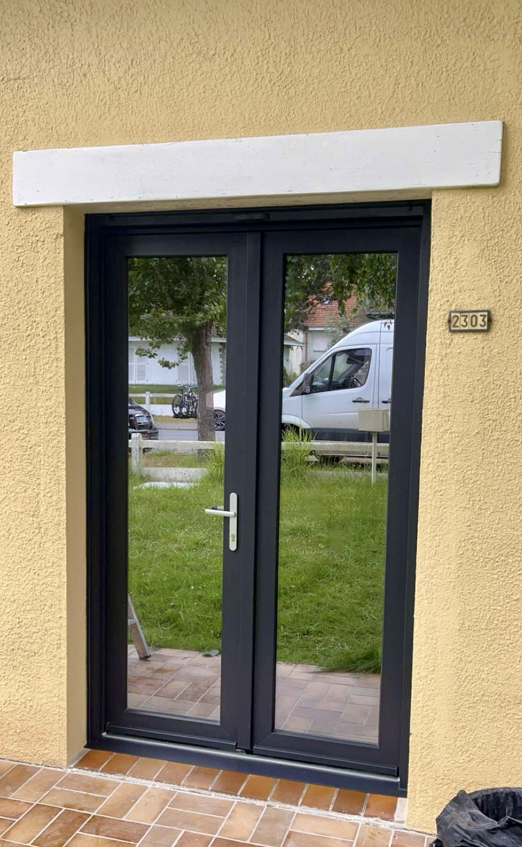 porte entre double avec vitre spé n2303